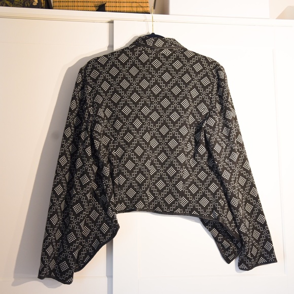 SANDRO Jacket - Black and White size large as new feminine floaty by SANDRO - Picture 3 of 6